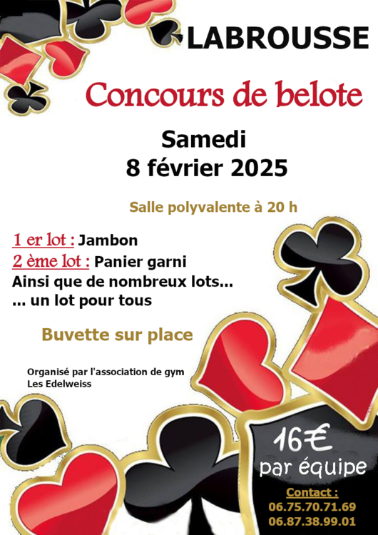 concours belotte 25